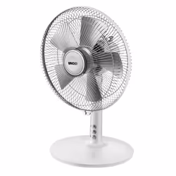 Unold 86810, Ventilateur à lame domestique, Argent, Blanc, Table, Métal, Plastique, 25 cm, 1,8 m