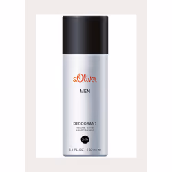 s.Oliver Men Deodorant 150 ml, Hommes, Déodorant, Déodorant stick, Spray, 150 ml, 24 h