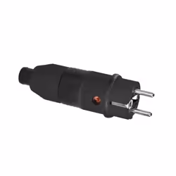 ABL SURSUM 1529100, Type F, Noir, 2P, Plastique, 250 V, 16 A