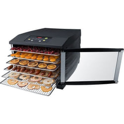 Déshydrateur STEBA 055600 ED6 - 800 W - Surface de séchage 6 x 37 x 30 cm - Noir