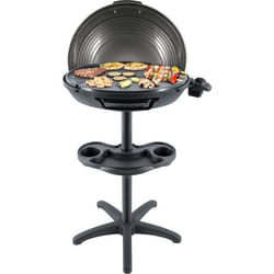 Barbecue gril électrique STEBA 061600 VG325 - Plaque de cuisson XXL 48 cm - Noir et gris