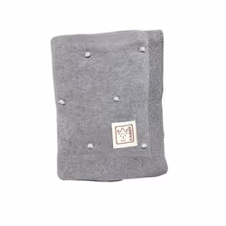 Kaiser KNOTS 100% organic cotton (kbA), Couverture bébé, Gris, Garçon/Fille