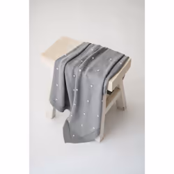 Kaiser KNOTS 100% organic cotton (kbA) Couverture pour bébé Gris 80 x 100 cm Garçon/Fille