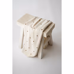 Kaiser KNOTS 100% Bio Baumwolle (kbA) Couverture pour bébé Crème 80 x 100 cm Garçon/Fille - Vue supplémentaire 2