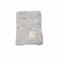 Kaiser KNOTS 100% organic cotton (kbA), Couverture bébé, Gris clair, Garçon/Fille