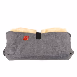 Kaiser Big Double, Manchon à main, Anthracite, Gris, Hiver, Lavage à la main, Peau de mouton, 450 mm