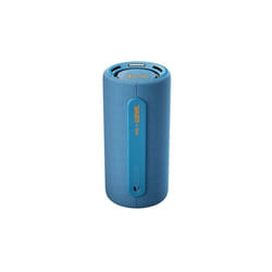Enceinte sans fil Bluetooth We. HEAR pro Bleu Denim par Loewe et Kylian Mbappé