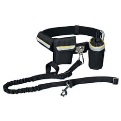 TRIXIE 1275 laisse pour chiens et chats 1,35 m Noir, Gris, Jaune Nylon Chien Laisse mains-libres