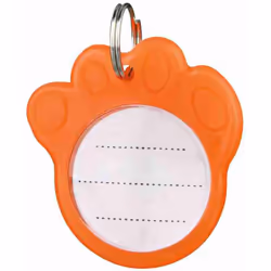 TRIXIE 2277 Orange Plastique Chien Étiquette d'identification