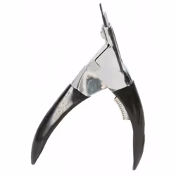 Coupe ongles pour griffes. Coupe ongles. pour chiens, chats et autres petits animaux. en métal, chromé. avec poignée en caout ...