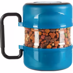 TRIXIE 2491, Chien, 2 bols, 0,75 L, 0,75 L, Bleu, Plastique
