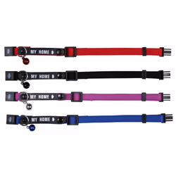 TRIXIE 4180, Chat, Collier anti-aboiement, Noir, Rouge, Nylon, Monochromatique