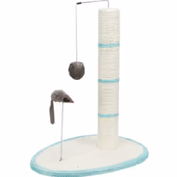 TRIXIE Poteau griffoir, Tapis a gratter pour chat, Autonome, Peluche, Sisal, 7 cm, 500 mm