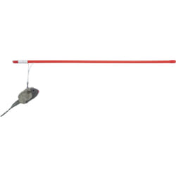 Trixie - 1 Cannes à pêche avec souris Squeaky longueur 47 cm pour chat