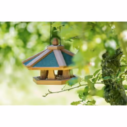TRIXIE 5569 mangeoire pour oiseau Vert, Bois Bois Support