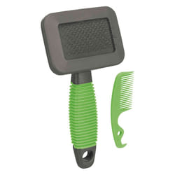 TRIXIE 6288 brosse et peigne pour animaux Vert, Gris