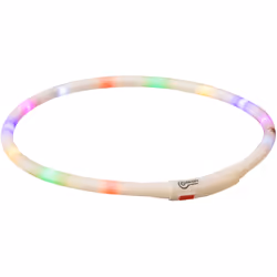 TRIXIE 12641 collier pour chiens et chats Blanc Plastique, Silicone XS-XL Chien Collier standard