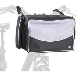 TRIXIE Panier avant de velo pour animaux 41x26x26 cm Noir et gris
