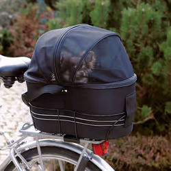 TRIXIE 13118 sacoche et panier pour bicyclette Arrière Sacoche pour bicyclette EVA (Acétate de vinyle d'éthylène) Noir