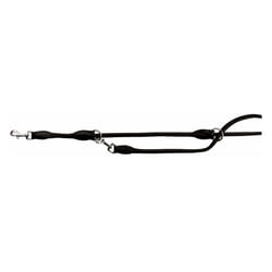 TRIXIE 16321 laisse pour chiens et chats 2 m Noir Cuir Chien