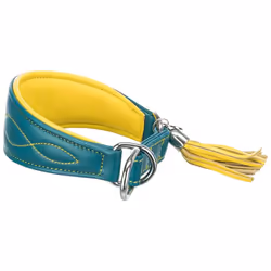 TRIXIE Collier Active Comfort pour lévrier avec stop traction, Chien, Collier standard, Essence, Jaune, Cuir, Monochromatique ...