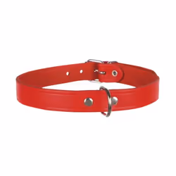 TRIXIE 19323, Chien, Collier standard, Rouge, Cuir véritable, Monochromatique, Small