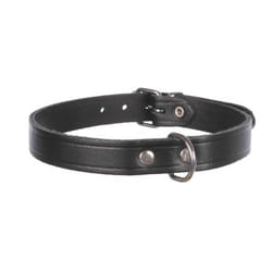 TRIXIE 19381 Noir Cuir véritable Large Chien Collier standard