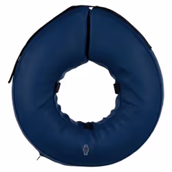 TRIXIE Collier de protection, flottant, Chien, Collier gonflable, Bleu, Polyéthylène, Polyuréthane, Monochromatique, L-XL
