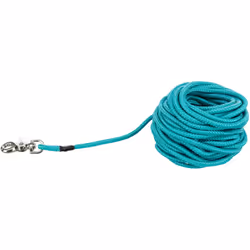 TRIXIE Laisse à pister, ronde, Chien, Bleu, Cordon, Monochromatique, S-L, 15 m