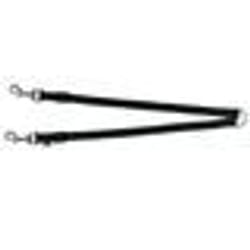 TRIXIE 20111 laisse pour chiens et chats 0,7 m Noir Nylon Chien Double laisse