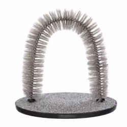 TRIXIE Arc de massage et de soins du pelage pour chat, Chat, Peigne, Gris, Métal, 360 mm, 330 mm
