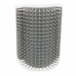 TRIXIE Brosse de massage d'angle pour chat, Chat, Brosse, Gris, Plastique, Plastique, 80 mm