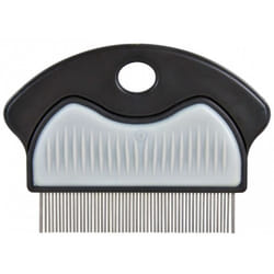 TRIXIE 23761 brosse et peigne pour animaux Noir, Gris Chien