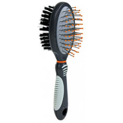 TRIXIE 24152 brosse et peigne pour animaux Noir, Gris Chien