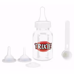 TRIXIE Set biberon - 120 ml - Transparent et blanc - Pour chien
