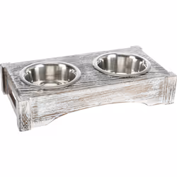 TRIXIE 24357, Chien, Acier inoxydable, Blanc, Monochromatique, 0,45 L, 12 cm