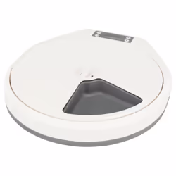 TRIXIE 24384 gamelle et abreuvoir pour chiens et chats Plastique Crème, Gris Universel Combinaison de mangeoires et d’abreuvoirs automatiques pour animaux de compagnie