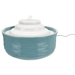 TRIXIE 24450 gamelle et abreuvoir pour chiens et chats Bleu, Blanc Chien Fontaine à eau automatique pour animaux de compagnie
