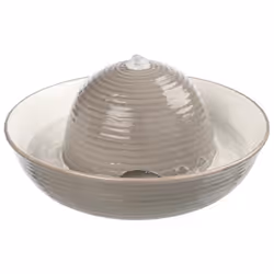 TRIXIE 24466, Fontaine à eau automatique pour animaux de compagnie, Vitrocéramique, Gris, Blanc, Chien, 1,5 L, Secteur
