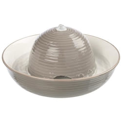 TRIXIE 24466 gamelle et abreuvoir pour chiens et chats Vitrocéramique Gris, Blanc Chien Fontaine à eau automatique pour animaux de compagnie
