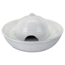 TRIXIE 24468 gamelle et abreuvoir pour chiens et chats Vitrocéramique Blanc Chien Fontaine à eau automatique pour animaux de compagnie