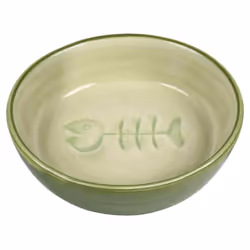 Lot de 4 gamelles pour chat arête de poisson en céramique Trixie
