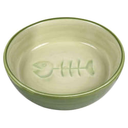 Lot de 4 gamelles pour chat arête de poisson en céramique Trixie