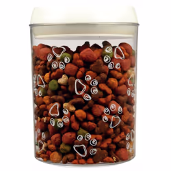 TRIXIE 24664 Sac de rangement et conteneur de croquettes pour animaux de compagnie Pot de nourriture pour animaux de compagnie Plastique Transparent