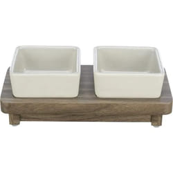 TRIXIE Set de gamelles CityStyle, en céramique/MDF
