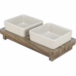 TRIXIE Set de gamelles CityStyle, en céramique/MDF