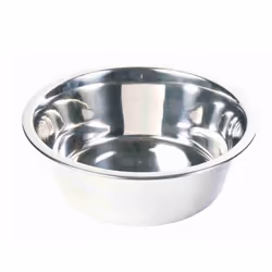 TRIXIE 24843, Chien, Acier inoxydable, Acier inoxydable, Ensemble gamelles pour animaux de compagnie, Monochromatique, 1,8 L