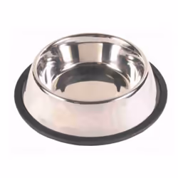 TRIXIE 24852, Chien, Acier inoxydable, Acier inoxydable, Ensemble gamelles pour animaux de compagnie, Monochromatique, 0,7 L