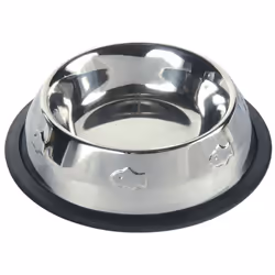TRIXIE 24870, Chat, Acier inoxydable, Noir, Acier inoxydable, Monochromatique, 0,2 L, 15 cm