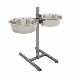 TRIXIE 24923, Chien, Acier inoxydable, Acier inoxydable, Ensemble gamelles pour animaux de compagnie, Monochromatique, 4,5 L